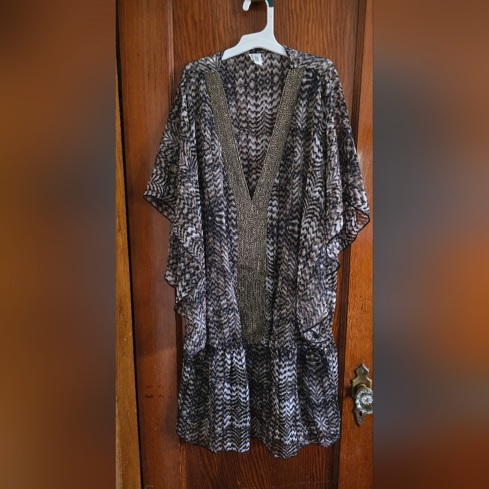 Badgley Mischka Beaded Cover-Up Size L